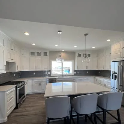 A spotless kitchen cleaned by Clean in Pink