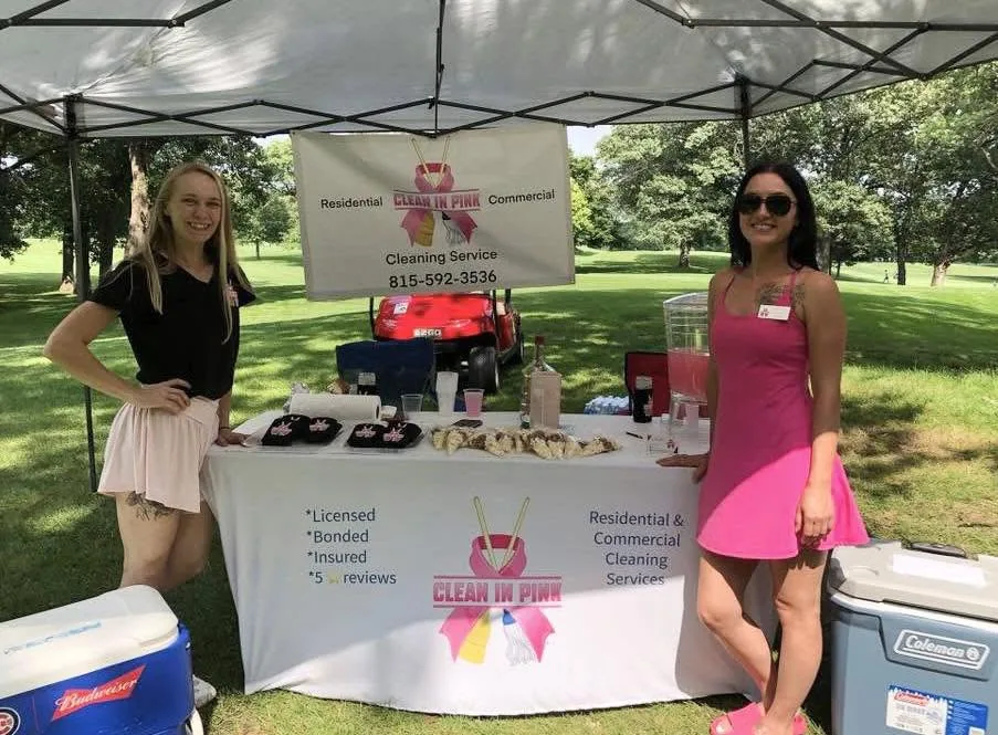 The Clean in Pink team, a local licensed and insured company