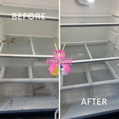 Refrigerator — before & after
