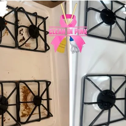 Stove grates — before & after
