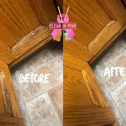 Tile and grout cleaned during a deep clean